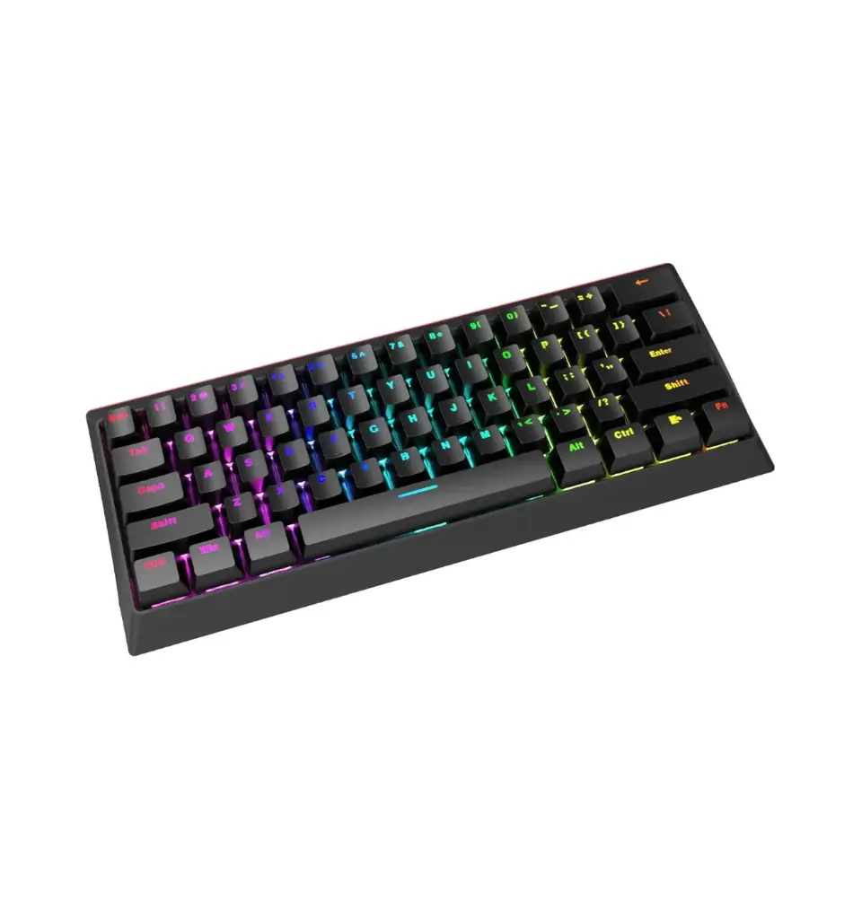 TECLADO MECANICO 60% MARVO KG962 NEGRO hecate