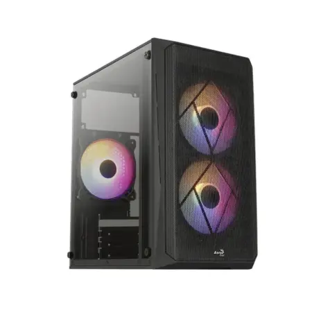 CASE AEROCOOL MINI TOWER RGB P300C 3 FAN COOLER CP3105