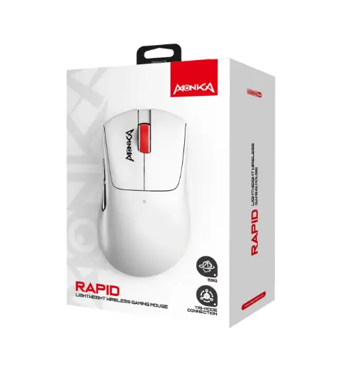 [6932391935071] MOUSE MONKA G982W RAPID INALAMBRICO OPTICO 12000 DPI