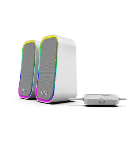 [6932391936955] CORNETA GAMER MARVO HAVOC 20  SG-285GY  LED RGB 3W DUAL 