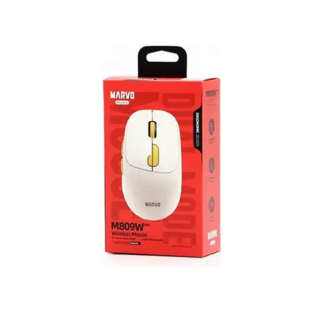 [6932391935538] MOUSE MARVO INAL M809W BLANCO RECARGABLE  