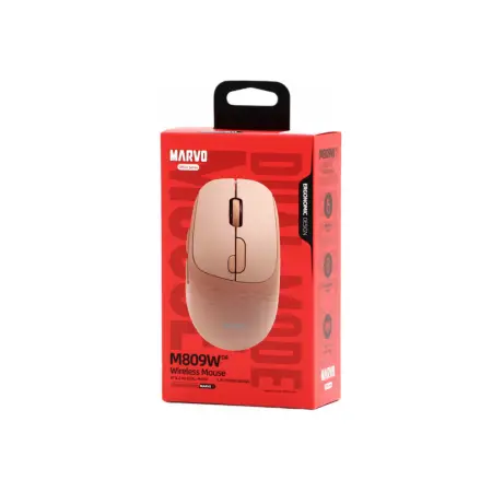 [6932391935569] MOUSE MARVO INAL M809W ROSA VIEJA RECARGABLE 