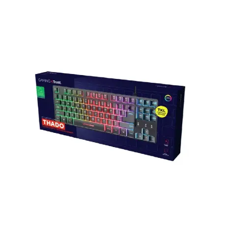 [8713439258882] TECLADO GAMING TRUST GXT 833 THADO TKL ESP USB ANTI-GHOSTING NEGRO 25888